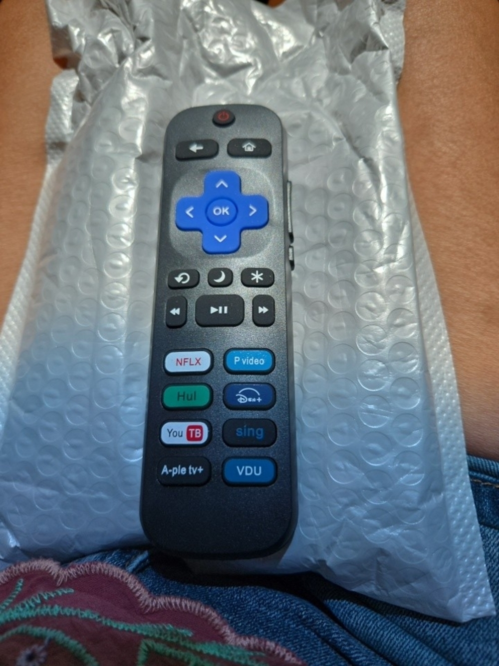 Roku Remote Netflix / Disney+ / Apple TV+/ Discovery Power, Volume